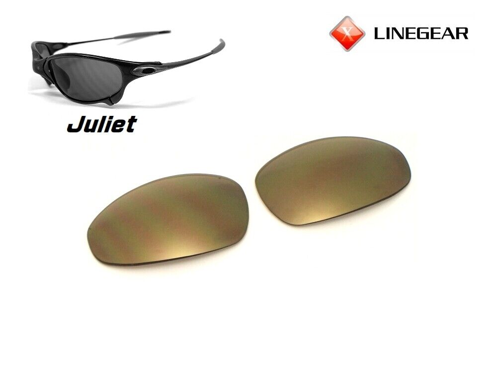 LINEGEAR Gold Mirror - Non Polarized Lens for Oakley X-Metal