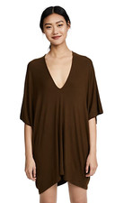 Riller & Fount Lola Caftan Mini Dress in Brass