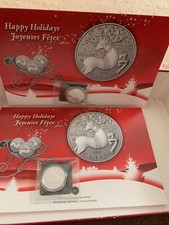 2012 RCM $20 Dollar Happy Holiday Reindeer Silver Coins (2) +++ L@@K +++
