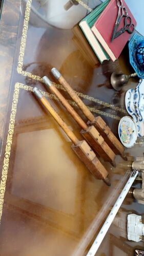 Vintage Pipe Organ Parts Flute Note Whistle Wooden 11”x 1 & 1/8” *ment Mark 1898 - Afbeelding 1 van 6