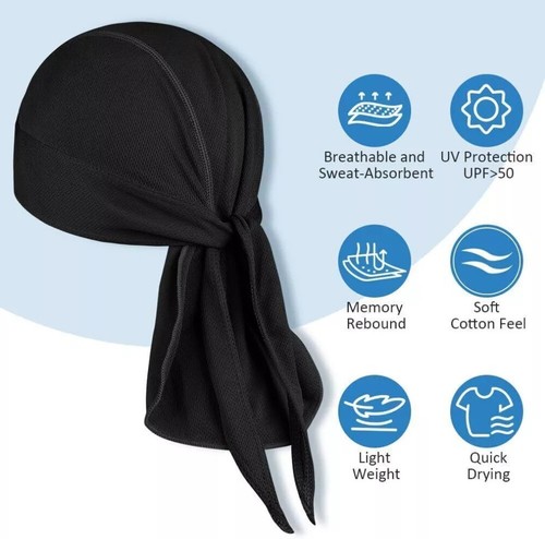 Cooling Skull Cap Helm Liner Sweat Head Wraps Bandanas für Männer Laufen Radfahren - Bild 4 von 30