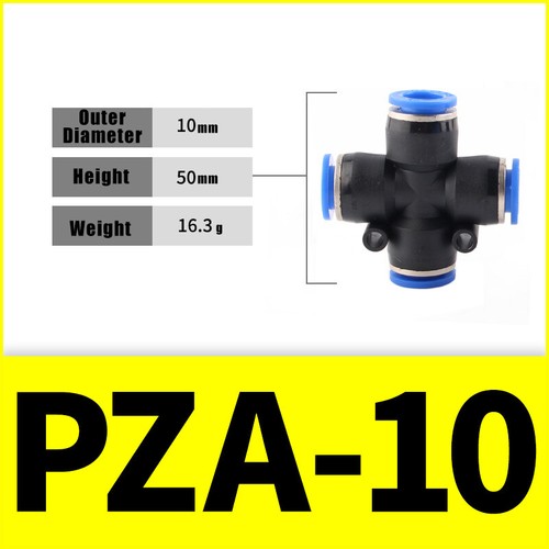 Pneumatic Push In Fitting Air Water Pipe Connectors Hydraulic Push Fit 4/6~16 mm - Picture 48 of 254