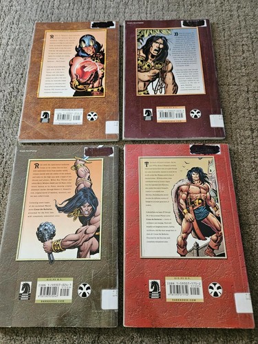 Chronicles of Conan Barbarian Volume 1 2 3 5 Lot Dark Horse Comic Books ~ EX-LIB - Picture 2 of 6