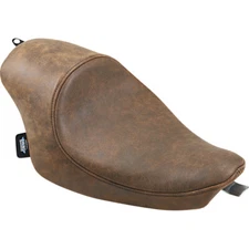 Drag Specialties 3/4 Low Solo Seat  - Leather (Brown) 0804-0747