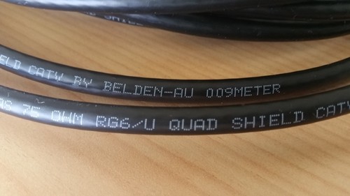 7.56 m 1189AS 75 Ohm RG6/U Quad Shield CATV By BELDEN-AU 01 009 meter - Picture 4 of 4