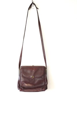 Vintage Gold-Pfeil Sport Leather Shoulder Bag Purse Oxblood Vintage Gold-Pfeil Sport Leather Shoulder Bag Purse Oxblood
