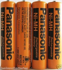 4 Panasonic 1.2V Ni-MH AAA Rechargeable Batteries for Cordless Phones From USA