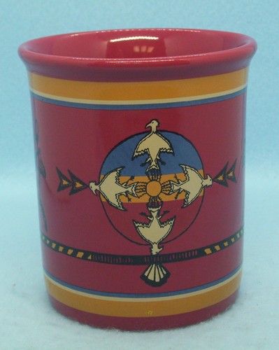 Pendleton Wooden Mills Good For Life Coffee Cup Tribal Native American Red - Picture 2 of 7