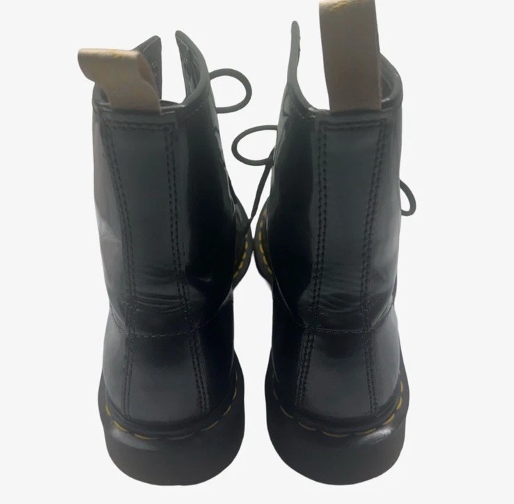Botas de Combate Dr Martens Mujer Talla 9 1460 Veganas Cromo Gris Metálico Raras Foto 4 de 4