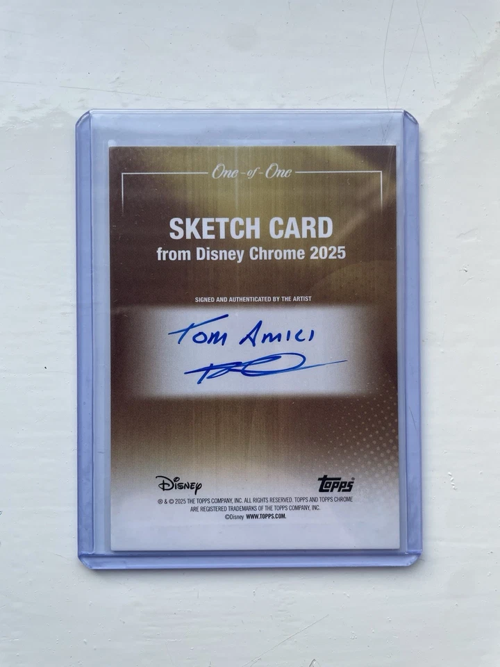 Topps Chrome Disney 2025 1/1 Winnie The Pooh Sketch - Singed By Artist Tom Amici - Image 2 of 3