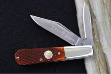 Boker Treebrand 2BLD Barlow - Barlow Brown Checkered Bone Handle / D2 Steel / Sa