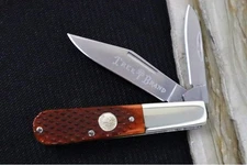 Boker Treebrand 2BLD Barlow - Barlow Brown Checkered Bone Handle / D2 Steel / Sa