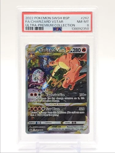 CHARIZARD VSTAR 2022 POKEMON SWSH BLACK STAR PROMO ULTRA PREMIUM PSA 8 Q2283