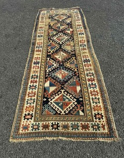 Antique Handwoven Runner Rug Old Estate Find Rare 99p Start