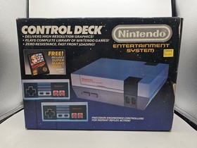 Nintendo NES Console - Control Deck -  w/ BOX/Manual/Poster- TESTED & Working !