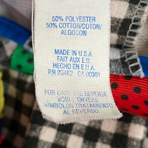 Vtg 80s 90s Buster Brown Colorblock Pockets Checkered Dress Girls 4T Black White - Picture 15 of 16