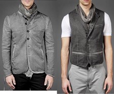 GRAIL John Varvatos Articulate Elbow Jacket And Multibutton Vest EU 48 USA 38