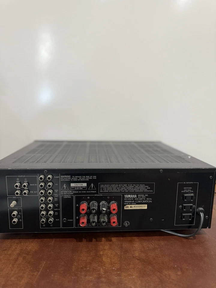 YAMAHA / MODEL NO. AX-550 Works - Image 2 of 4