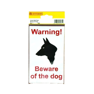 2 Warnschilder Vinylaufkleber und Innenfensteraufkleber Vorsicht Hund 150mm x 95mm