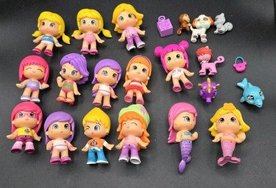 Pinypon Dolls Mermaids With Interchangeable Hair, Heads, Bodies Lot With Pets