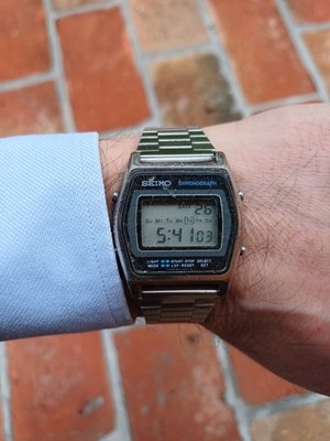 Seiko Quartz Chronograph Lcd Japan A927-5010 Vintage 1981
