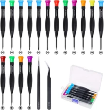 18-Piece Magnetic Screwdriver Set with Flathead, Phillips, Pentalobe, Torx, Star