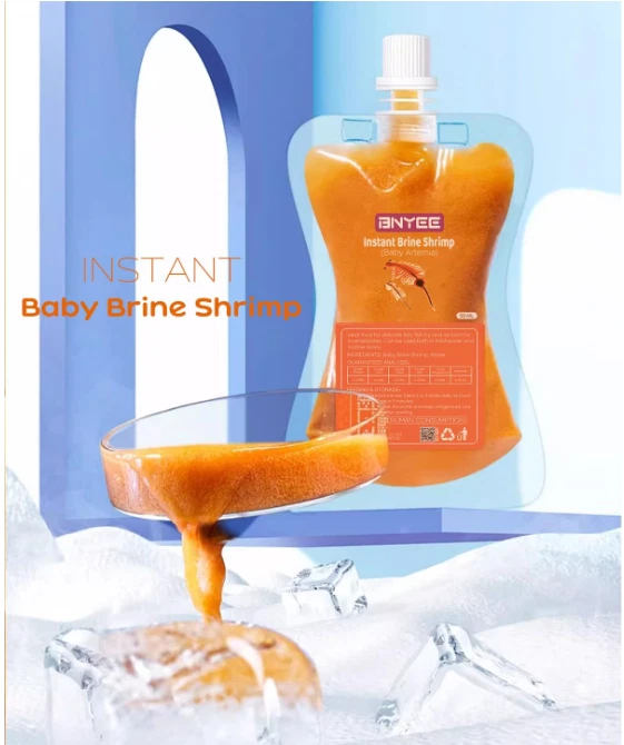 Alimento instantáneo para peces - Camarones en salmuera bebé no vivos para alevines, corales e invertebrados Foto 3 de 4