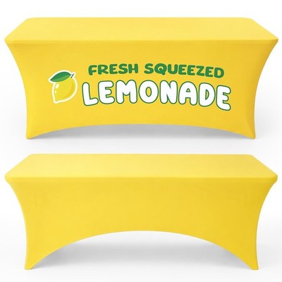 2 Pcs 6ft Lemonade Stand Tablecloth Stretch Spandex Table Cover Lemonade Stan...