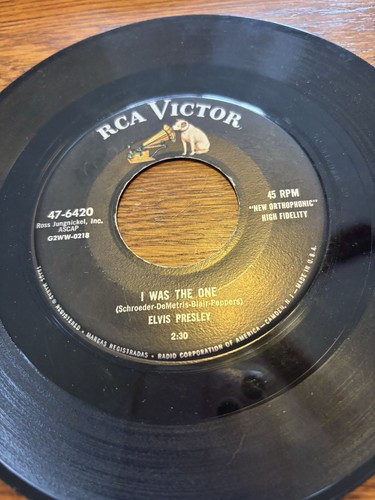 Elvis Presley RCA Victor 47-6420 Heartbreak Hotel/ I Was The One - Picture 3 of 3