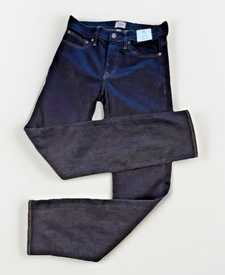 NWT J Crew 484 Jeans Kurabo Japanese Denim Men 30x30 Blue Dk Wash Slim Straight