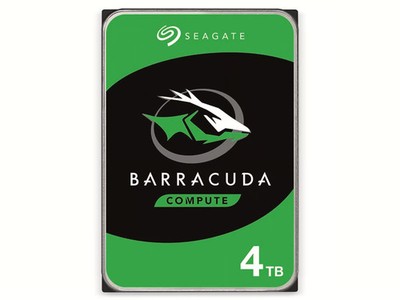 SEAGATE SATA-HDD Barracuda ST4000DM004, 8,9 cm (3,5'') , 4 TB, 5400 RPM, 256 MB