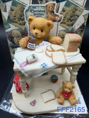 1999 Enesco Cherished Teddies Fred ''You're The Best Thing Since Sliced Bread'' 