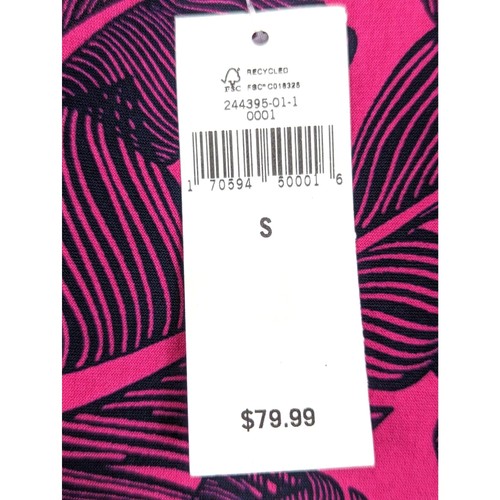 BANANA REPUBLIC Botanical Print Jersey Knit Midi Dress Cruise Resort Small NWT - Picture 7 of 7