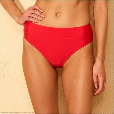 Women's Wide Waistband Leg Bikini Bottom - Wild Fable Red M *SEE DEAL!!!*