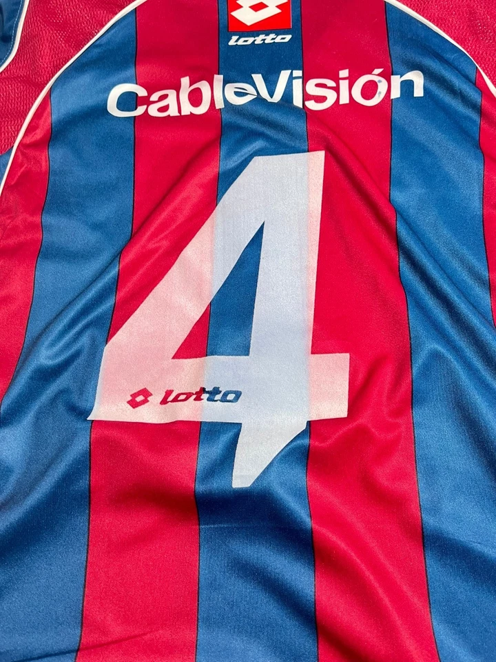 Camiseta de fútbol SAN LORENZO (argentina) home lotto 2004 utileria #4 t.m Foto 2 de 4