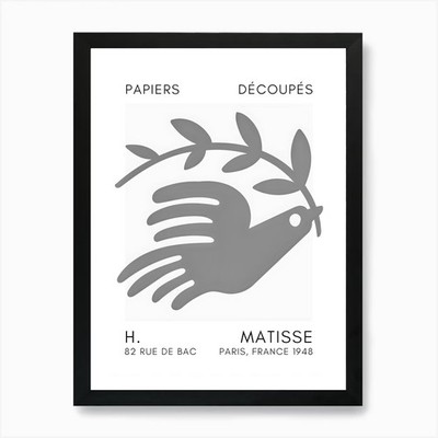 Friedenstaube 1 Kunstdruck gerahmt Wandbild Poster Leinwanddruck Bild