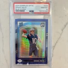 2024 Panini Donruss Optic - Rated Rookie Drake Maye #229 Blue Hyper Prizm (RC)