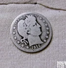 1912 P SILVER BARBER QUARTER