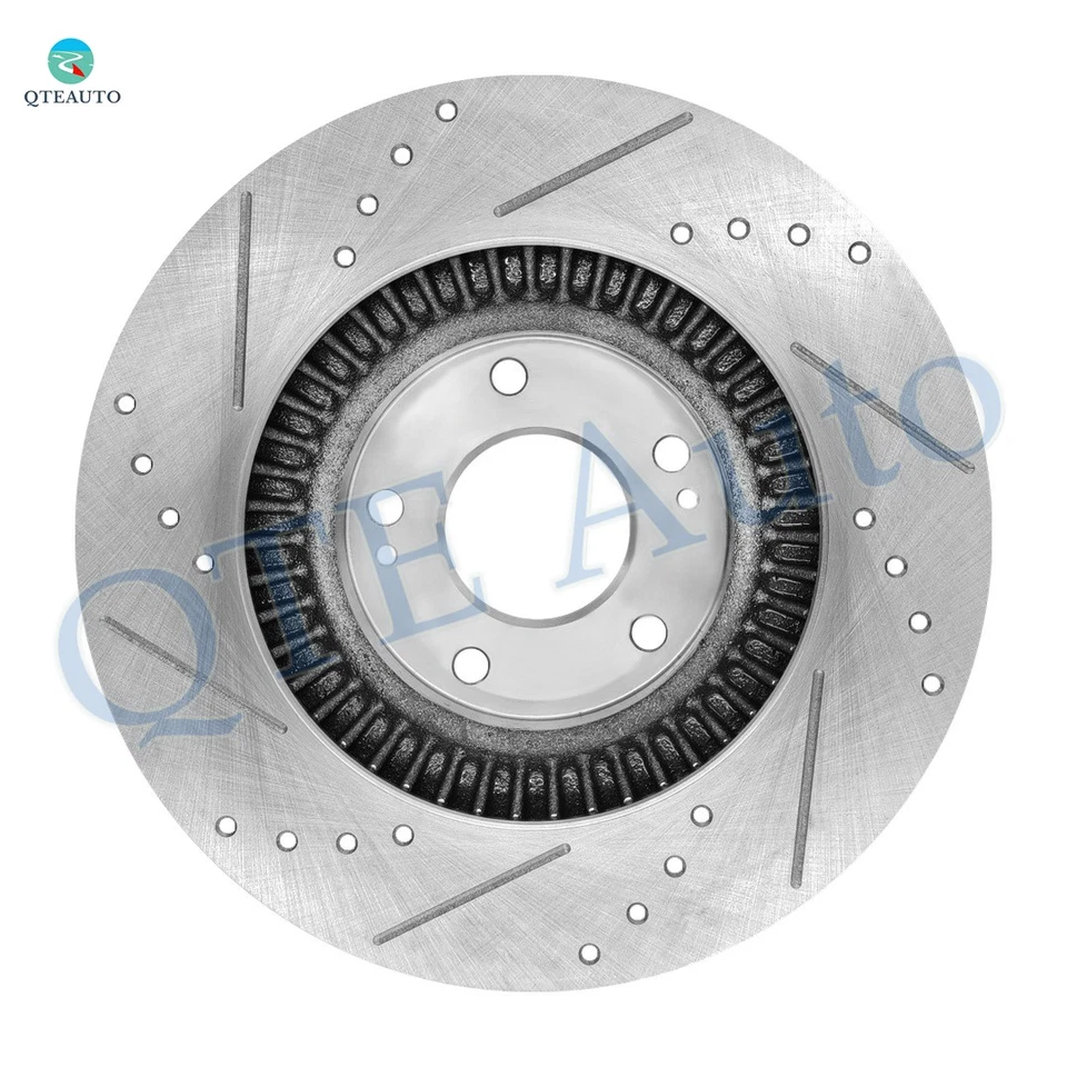 4 Front 320-Rear 302mm Drilled Brake Rotors For 2013-2018 Hyundai Santa FE Sport - Image 3 of 4