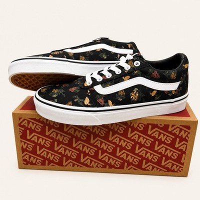Vans Ward Garden Floral Sneaker Damen Gr. 42 Blumenmuster Schwarz Neu