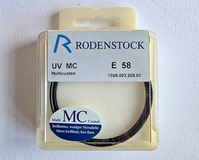 Rodenstock e58 UV / 1x MC MINT - Fits for Nikon 50mm 1.4 lens my other listing - Image 1 of 4
