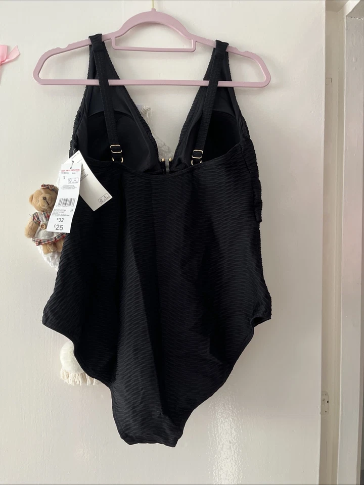 Black One Piece Swimwear Size 18 - Image 4 of 4