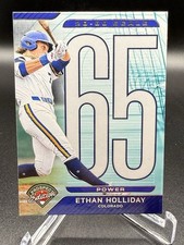 2025 Panini Prospect Edition Ethan Holliday 20-80 Scale #12 Colorado Rockies