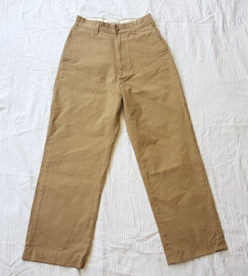 新品【THE SHINZONE】HIGH WAIST CHINO PT 34 The Shinzone Tokyo Japan Beige Women Height Waist Pants Sz