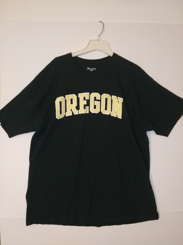 Oregon Champion Adult Shirt Green Yellow Letters  Size XXL Excellent Preowned  - Picture 1 of 4
