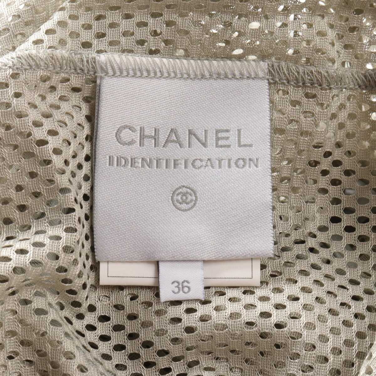 CHANEL COCO Mark Mesh Tank top P21082V12483 polyester Gray CHANEL COCO Mark Mesh Tank top P21082V12483 polyester Gray