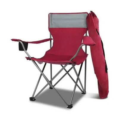 Set Of 2 Portable Folding Camping Armchair Wine Red Sydney City