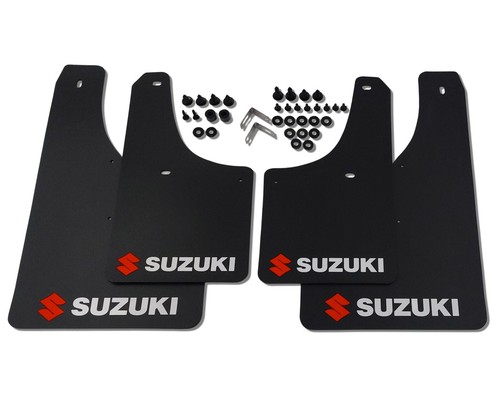 rallyflapZ | Mudflaps Suzuki Swift Sport 12-17 ZC32S Black 3.2mm PVC *G Logo R&W - Picture 3 of 5