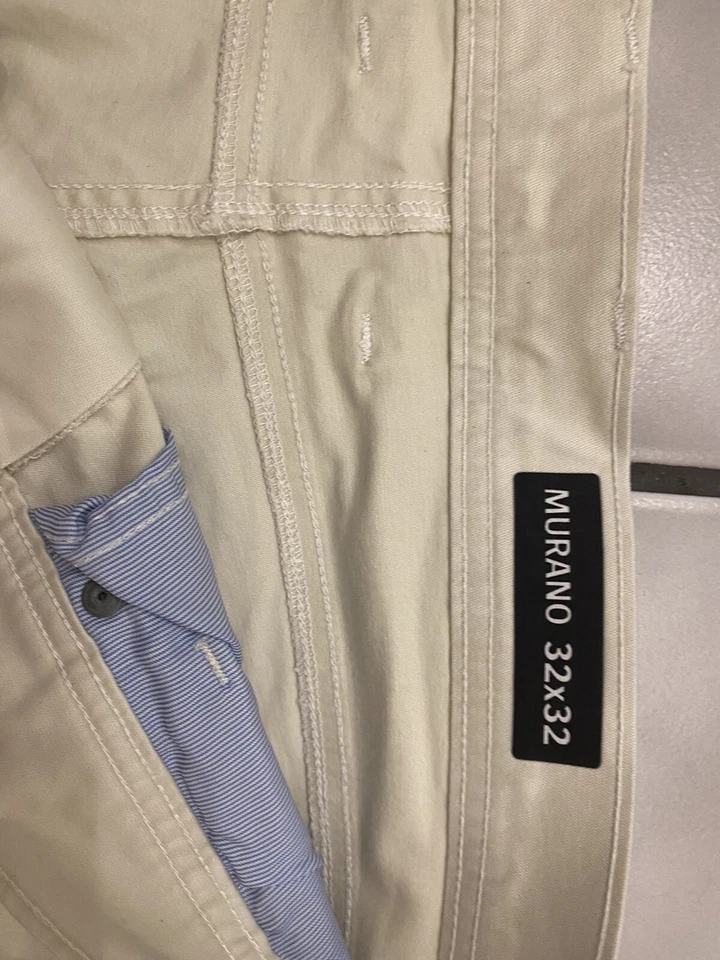 Pantalón informal de Murano ajustado de 5 bolsillos 32x32 satén elástico súper suave Foto 3 de 4