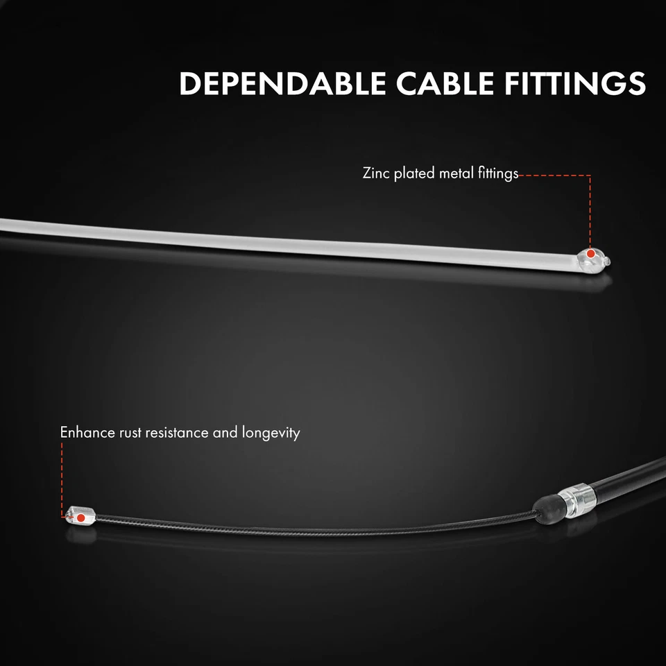 2x Cable de freno de estacionamiento trasero derecho y derecho para BMW E60 525i 525xi 530i 530xi 545i 550i Foto 4 de 4